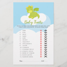 Baby Word Scramble Boy Dragon Shower spel