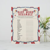 Baby Word Scramble [Circus Theme] Briefhoofd (Staand voorkant)