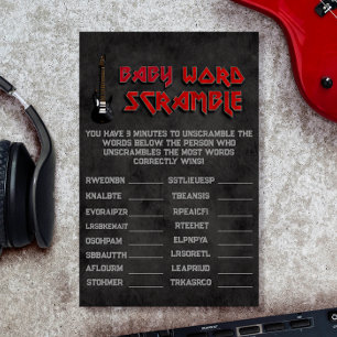 Baby Word Scramble - Geboren om te rocken