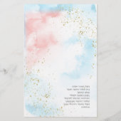 Baby Word Scramble Gender onthullen Gold Showgame (Achterkant)