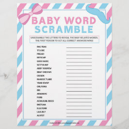 Baby Word Scramble [Gender Surprise] Briefhoofd