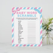 Baby Word Scramble [Gender Surprise] Briefhoofd (Staand voorkant)