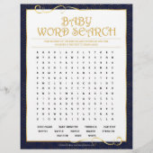 Baby Word Scramble [Golden Blue] Briefhoofd (Voorkant)
