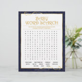 Baby Word Scramble [Golden Blue] Briefhoofd (Staand voorkant)