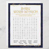 Baby Word Scramble [Golden Blue] Briefhoofd (Voorkant / Achterkant)