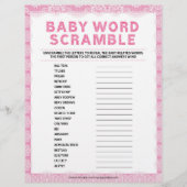 Baby Word Scramble [Luxearle kant [roze]] Briefhoofd (Voorkant)