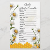 Baby Word Scramble Mama Theme Honingraat (Voorkant)