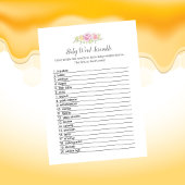 Baby Word Scramble Meisje Teddy Bear Kaart