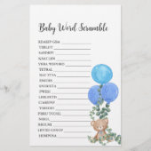 Baby Word Scramble Oh Boy Beer Ballon Eucalyptus (Voorkant)