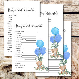Baby Word Scramble Oh Boy Beer Ballon Eucalyptus