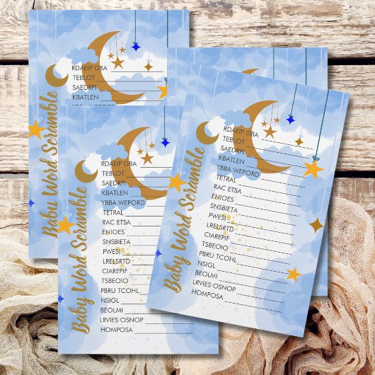 Baby Word Scramble Twinkle Twinkle Little Star