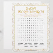 Baby Word Search [Golden Lines] Briefhoofd (Voorkant / Achterkant)