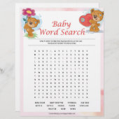Baby Word Search [Teddy Bears] Briefhoofd (Voorkant / Achterkant)