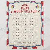 Baby Word Zoeken [Circus Theme] Briefhoofd (Voorkant)