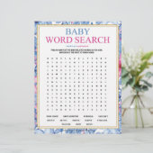 Baby Word Zoeken [Floral Waterverven] Briefhoofd (Staand voorkant)