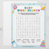 Baby Word-zoekopdracht [Baby blauw] Briefhoofd (Voorkant / Achterkant)