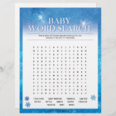 Baby Word-zoekopdracht [Sneeuwblauw] Briefhoofd (Voorkant / Achterkant)