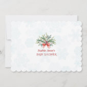 Baby wordt buiten virtueel Baby shower via e-mail  Kaart (Achterkant)