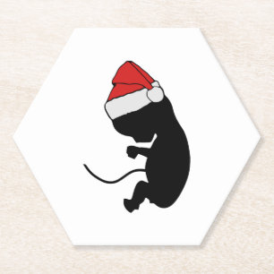 Baby X-Mas Kerstmis Moederschap (drie kleuren) Kartonnen Onderzetters