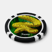 Baby Yellow Phase Green Tree Python Snake Poker Chips (Enkel)