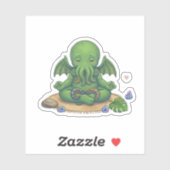 Baby Yoga Cthulhu Sticker (Vel)