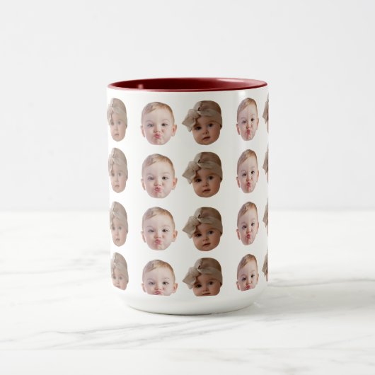 Baby Your Dogs Your Man's Face Funny Gift Idee Mok (Midden)