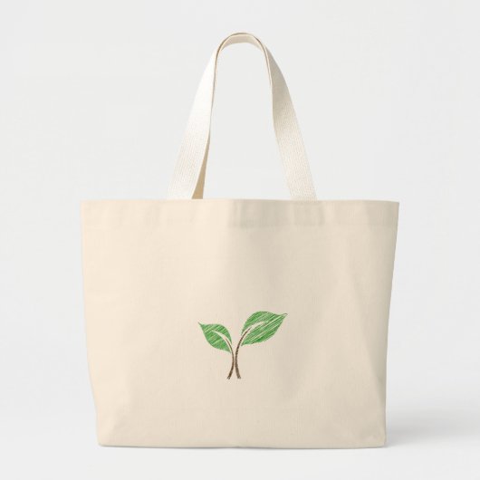 Baby zaadschets grote tote bag (Voorkant)