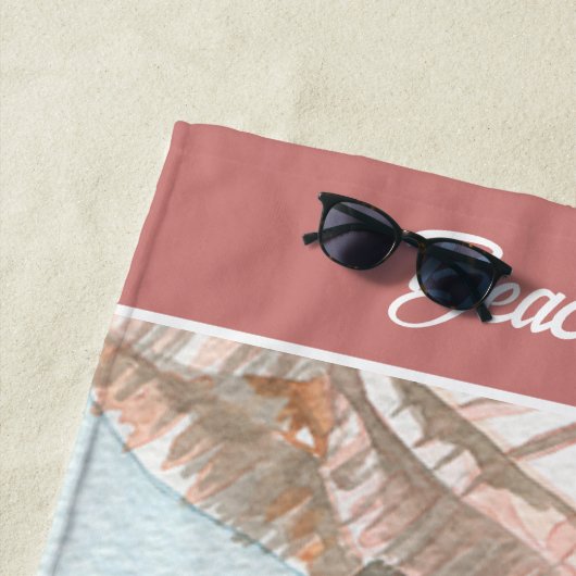 Baby Zebra Aangepaste beach Blanket Strandlaken (In situ)