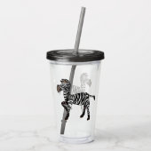 Baby Zebra Acryl Tumbler Drinkbeker (Achterkant)