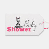 Baby Zebra, Baby shower Cadeaulabel (Voorkant (Horizontaal))