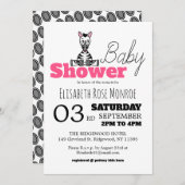 Baby Zebra, Baby shower Kaart (Voorkant / Achterkant)