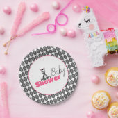Baby Zebra, Baby shower Papieren Bordje (Feest)
