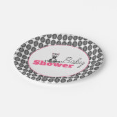 Baby Zebra, Baby shower Papieren Bordje (Gekanteld)