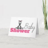 Baby Zebra, Baby shower uitnodiging (Voorkant)