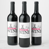 Baby Zebra, Baby shower Wijn Etiket (Flessen)