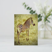 Baby Zebra Briefkaart (Staand voorkant)