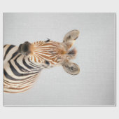 Baby Zebra Colorful Canvas Cadeaupapier (Vlak)