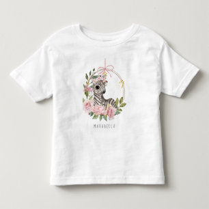 *~* Baby Zebra Floral Swing Oerwoud Girl Toddler Kinder Shirts