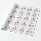Baby Zebra Giraffe en tijger Cadeaupapier (Uitgerold)