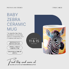 Baby Zebra Goedemorgen Keramische Mok