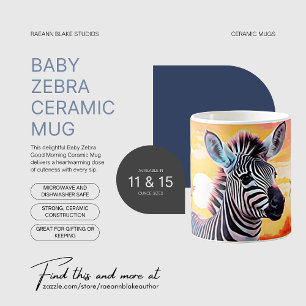 Baby Zebra Goedemorgen Keramische Mok