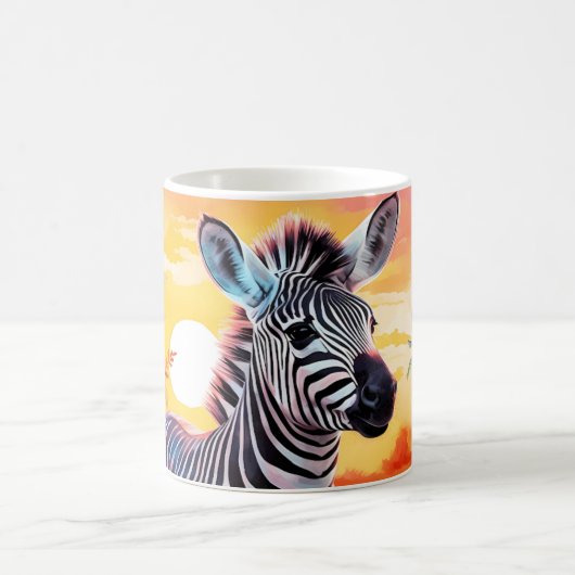 Baby Zebra Goedemorgen Keramische Mok (Center)