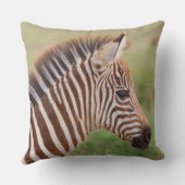 Baby zebra hoofd, Tanzania Kussen (Achterkant)