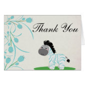 Baby Zebra ingevuld Bedankt voor je creditcard (Voorkant Horizontaal)