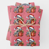 Baby Zebra Kerst Kinder Inpakpapier Vel (In situ)