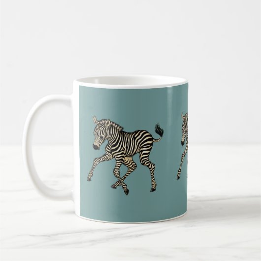 baby zebra koffiemok (Links)