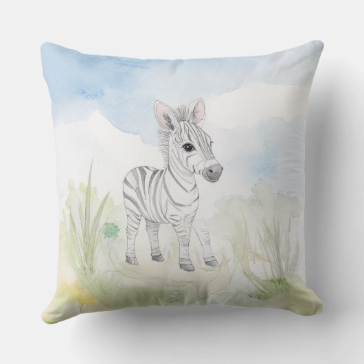 Baby Zebra Kussen (Achterkant)