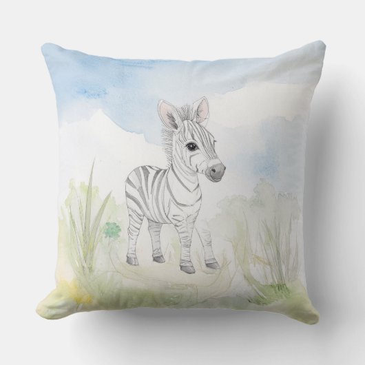 Baby Zebra Kussen (Voorkant)