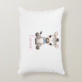 Baby Zebra Kussen | Naam op Maat (Voorkant(Verticaal))