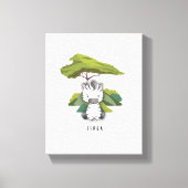 Baby Zebra Safari Canvas Print (Voorkant)